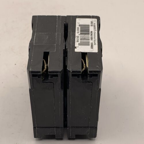 Eaton BR215 Double Pole Circuit Breaker - Black