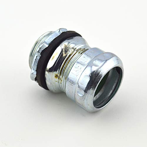 Bridgeport 251-SRT Compression Connector, 3/4 in Trade, Steel, Zinc Plated