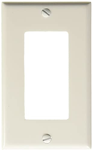 Leviton 80401-W – 1-Gang Decora/GFCI Device Wallplate (20-Pack)