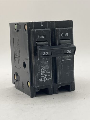 Eaton BR220 120/240VAC 20A 2-Pole Circuit Breaker