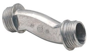 Bridgeport 1522-DC Offset Conduit Nipple, 1 in, for Use with Rigid/IMC Conduit, Die Cast Zinc