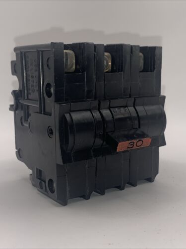 FPE NA330 RED THICK Circuit Breaker, 30A, 120VAC, 3-Pole - Free Shipping
