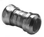 Bridgeport 262-SRT Compression Coupling, 1 in, for Use with EMT Conduit, Steel, Zinc Plated