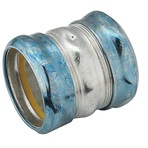Hubbell-Raco 2928RT EMT Compression Coupling, Raintight, 2" Trade Size, Steel (Pack of 10)